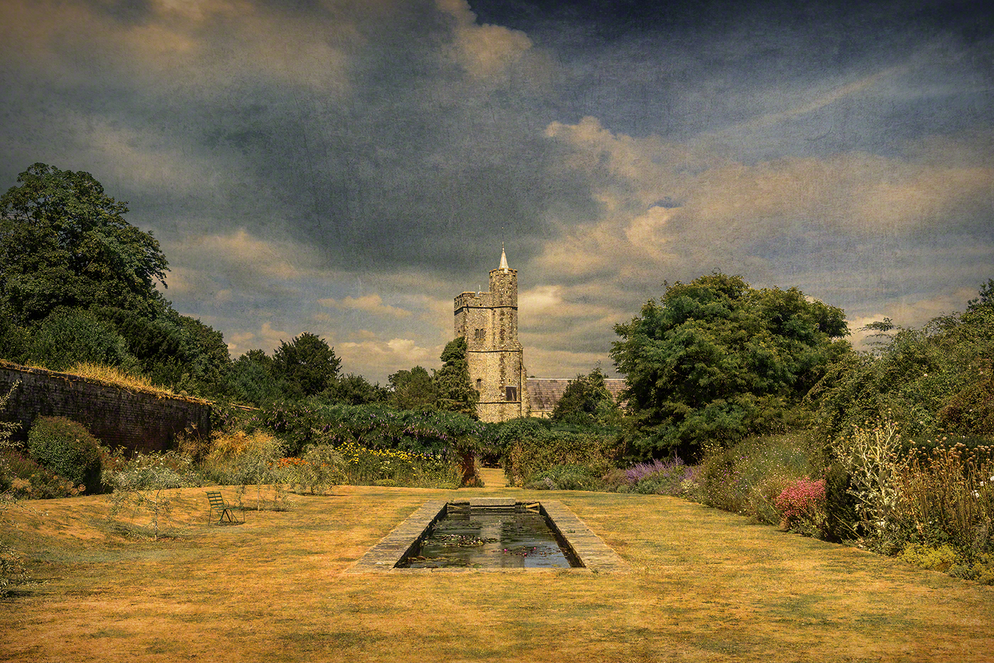 Holy Cross church and Goodnestone gardens